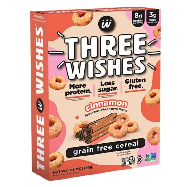 スリーウィッシュズ シナモン グレインフリーシリアル Three Wishes Grain Free Cereal, Cinnamon, Gluten-Free お取り寄せ