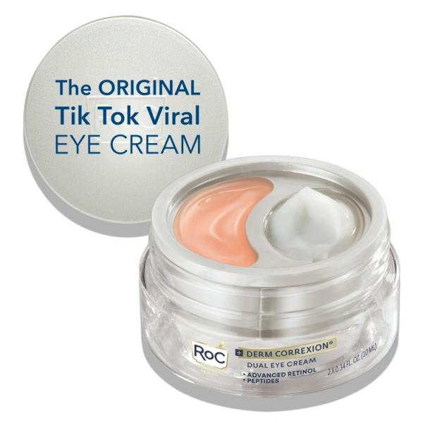 お取り寄せ RoC ロック ダームコレクション デュアルアイクリーム レチノール＋ペプチド配合 19g RoC Derm Correxion Dual Eye Cream with Retinol + Peptides0.68 oz RoC ロック ダームコレクション デュアルアイクリーム レチノール＋