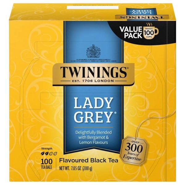 お取り寄せ トワイニング レディグレイ シトラス ブラックティーバッグ 100包 ボックス Twinings Lady Grey Citrus Bla