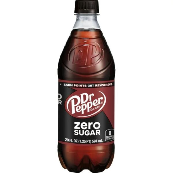 ドクターペッパー ゼロシュガー ソーダポップ 591ml ボトル 1本 Dr Pepper Zero Sugar Soda Pop, 20 fl oz, Bot お取り寄せ