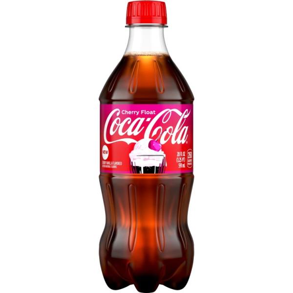 コカ・コーラ チェリーフロート ソーダポップボトル 591ml 1本 Coca-Cola Cherry Float Soda Pop Bottle, 20 fl お取り寄せ