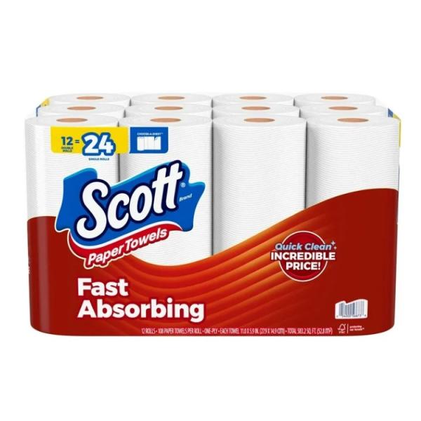 スコット セレクトアサイズ ペーパータオルは、コストパフォーマンスと実用性を兼ね備えた頼れるアイテムです。1ロールあたり108シート入りで、従来よりも枚数が増え、より長く使える仕様となっています。 用途に応じてサイズを選べる「セレクトアサイ...