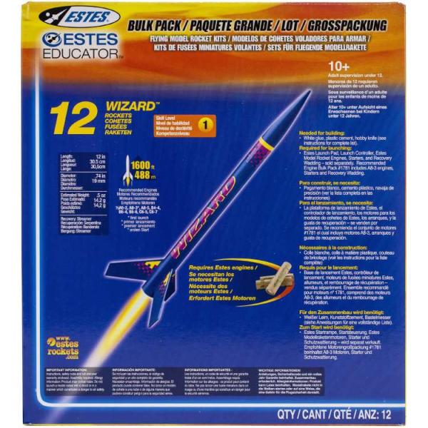 お取り寄せ エステス エデュケーター 高性能ロケット12機 約30cm 10歳以上 Estes Educator High-Performance R