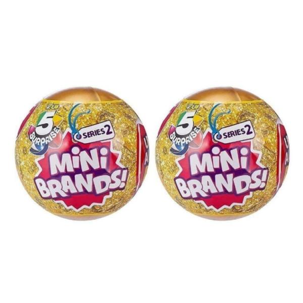 お取り寄せ ズル ファイブサプライズ ミニブランズ シリーズ2 カプセル2個セット ZURU 5 Surprise Mini Brands Serie