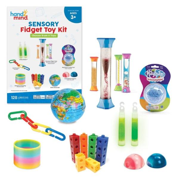 お取り寄せ ハンドトゥーマインド 感覚フィジェット玩具キット チューブ・発光棒・フォーム入り hand2mind Sensory Fidget Toy
