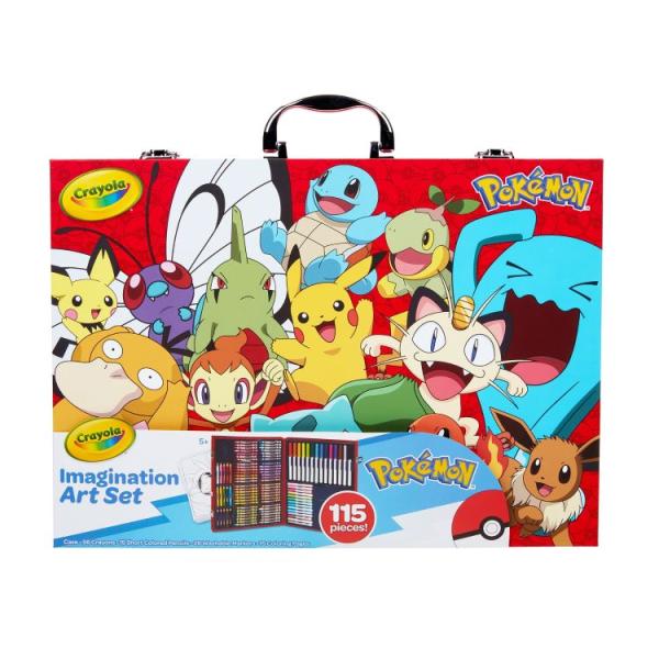 お取り寄せ クレヨラ ポケモン イマジネーション アートセット ケース付き 115点 5歳以上 Crayola Pokemon Imagination