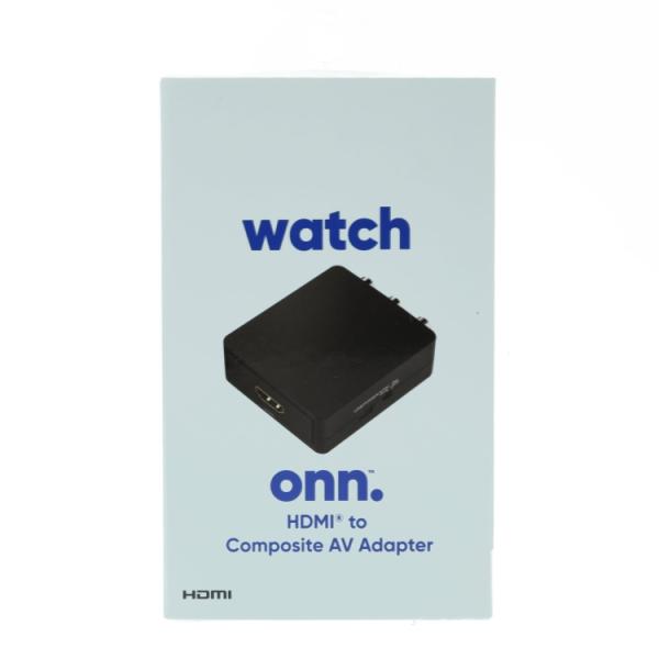 お取り寄せ オン HDMI to AV変換アダプター ケーブル付き ブラック onn HDMI to Composite AV Adapter with 2.6