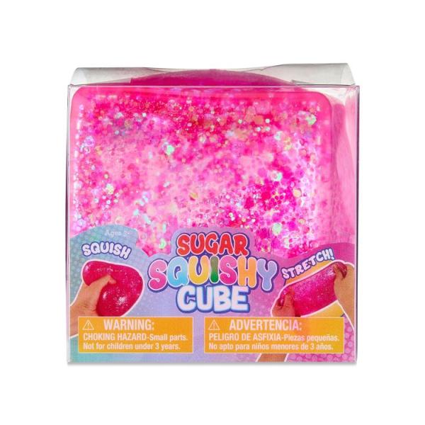 お取り寄せ 【ウォルマートブランド】ウェイトゥセレブレート スクイーズ シュガーキューブ ピンク Squishy Sugar Cube Toy, Pink, E