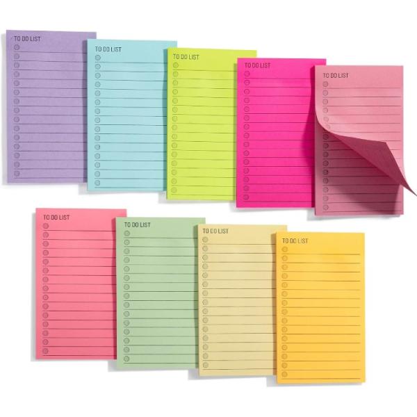 Mr.ペン To Doリスト付箋 40枚×9セット 1年分 アソートカラー Mr. Pen- to Do List Sticky Notes お取り寄せ