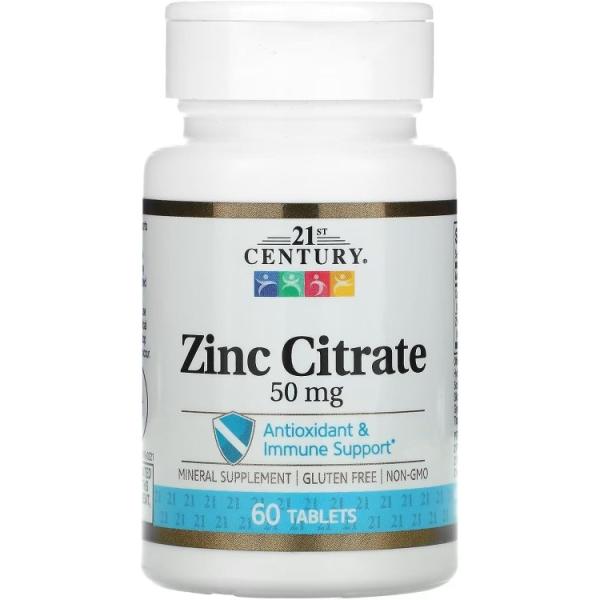 21st Century クエン酸亜鉛 50mg タブレット60粒 21st Century HealthCare Zinc Citrate Tablets 5 お取り寄せ