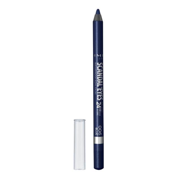 お取り寄せ リンメル スキャンダルアイズ ウォータープルーフ コールカジャル アイライナー 006 ディープブルー 1.1g Rimmel Scand