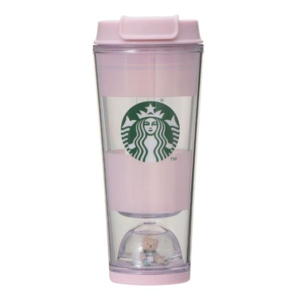 スターバックス ジェラピケステンレス水筒　ギフトラッピング&チケット付き gelato pique リッドカバーベアチャーム付きステンレスボトル