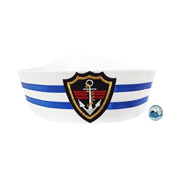 白い セーラー帽 コスプレ 水兵 帽子 海軍 ハット くじらピンバッジ付き なりきり2点セット Madrugada S8 Buyee Buyee 日本の通販商品 オークションの代理入札 代理購入