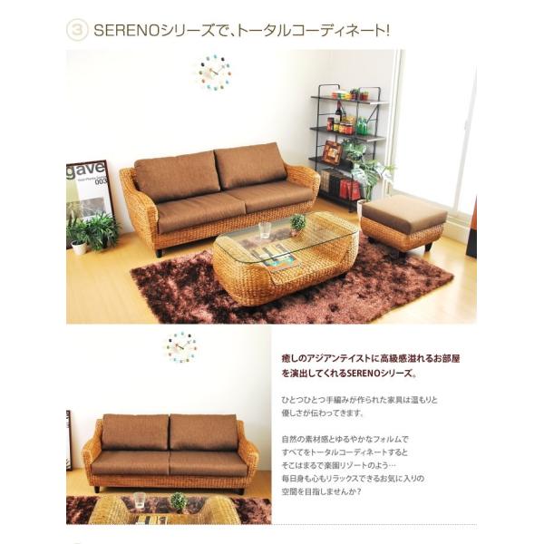 開梱設置サービス付 ソファ アジアンテイスト リビングソファー ソファ 3人掛けソファ ソファー ウォーターヒヤシンス ソファー 天然木 アジア リビングソファー 楽園 北欧 モダン ワンダフルマートヤフー店