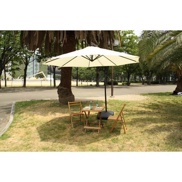 パラソルセット 300cm アウトドア ガーデン 庭 ベランダ バルコニー カフェ風 ガーデニング 自立式 大型 ワンタッチ キャンプ 日除け 傘 グリーン ワンダフルマートヤフー店 通販 Yahoo ショッピング