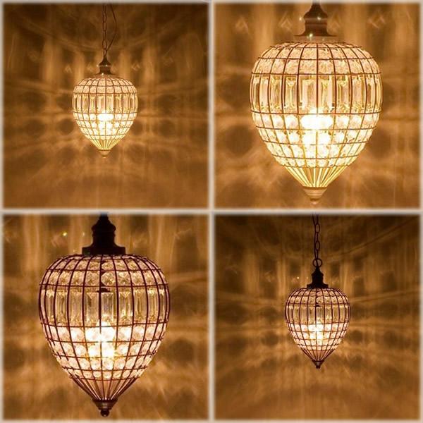 ペンダントランプ シーリングライト ランプ 天井照明 1灯 アクリルビーズ LED対応 E12 吊照明 照明器具 照明 シーリング 玄関照明 リビング照明