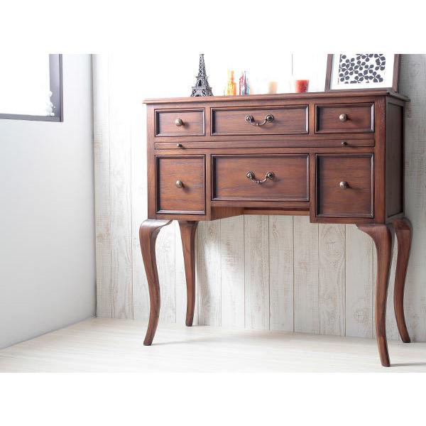 テーブル コンソールテーブル 幅91 高90 引出し6杯 コンソール 飾り棚