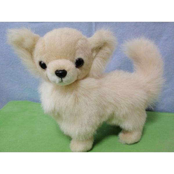 チワワ クリーム 四立ち 首ジョイントぬいぐるみ 犬雑貨・プレゼント