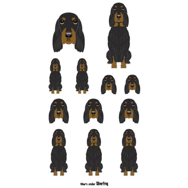 イラスト カラーシール ゴードンセッター Gdstl Seal Papa 犬種別犬雑貨わんダフル 通販 Yahoo ショッピング