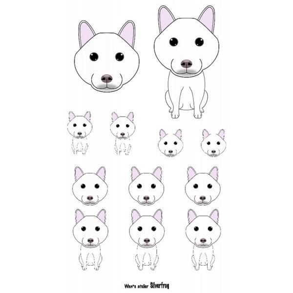 イラスト カラーシール 柴犬 白 Buyee Buyee Jasa Perwakilan Pembelian Barang Online Di Jepang