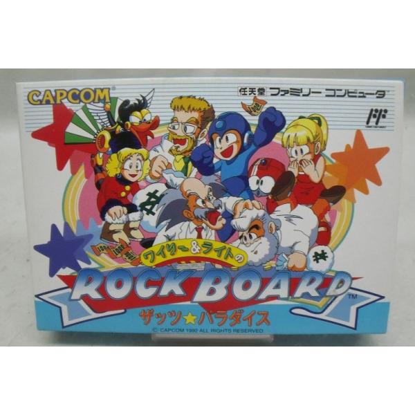 CAPCOM - 箱　ソフト有り　ワイリー&amp;ライトのロックボード　ファミコン ワイリー&ライトのロックボード ザッツ・パラダイス｜ファミコン