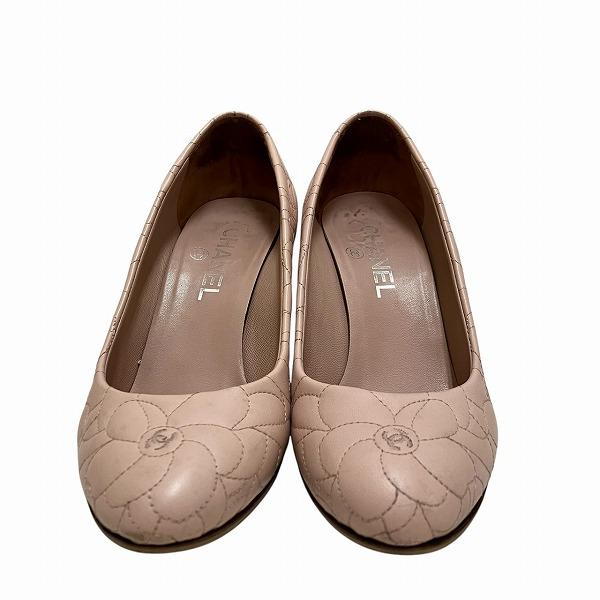 CHANEL シャネル パンプス ピンク 36 1 2 ブランド小物 靴 レディース  