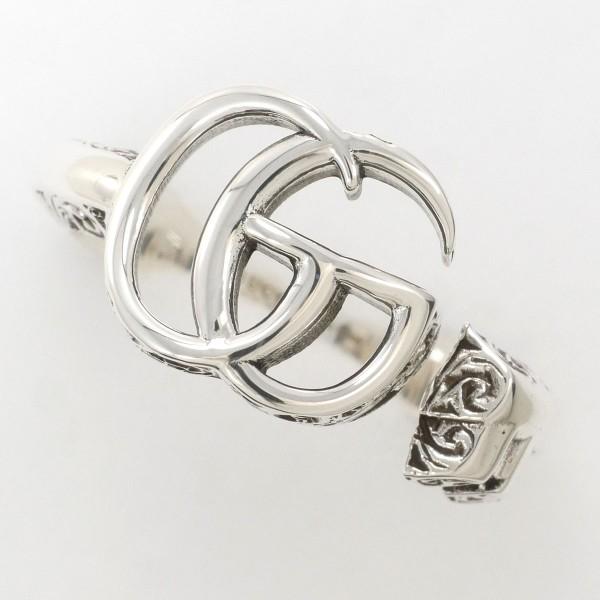 GUCCI ダブルG ワイドリング 15号 GUCCI リング グッチ ダブルG シルバー 指輪 15号 総重量約5.6g