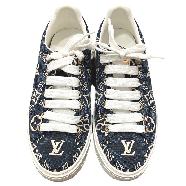 ルイヴィトン Louis Vuitton タイムアウトライン 1A7RB3 36 デニム スニーカー ブランド小物 靴 レディース【中古】 LOUIS VUITTON（ルイ・ヴィトン） タイムアウトライン 1A7RB3 36