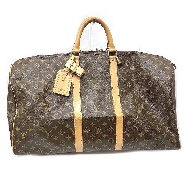 美品 ルイヴィトン キーポル 55 M41424 レザー トラベルバッグ 旅行 LOUIS VUITTON（ルイ・ヴィトン） モノグラム キーポル55 M41424