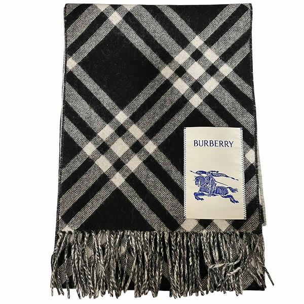 【美品】BURBERRY バーバリー　ジャイアントチェック カシミヤマフラー バーバリー Burberry ジャイアントチェック カシミヤ ブランド小物