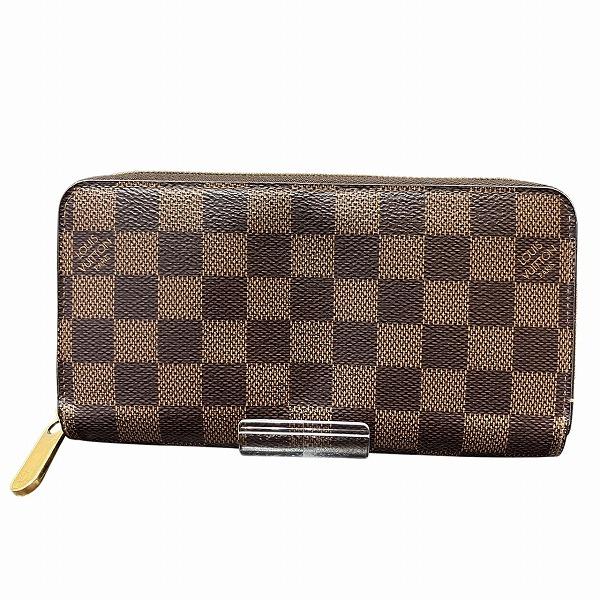 美品 LOUIS VUITTON N60046 ダミエ長財布 LOUIS VUITTON ルイヴィトン Louis Vuitton ダミエ ジッピー