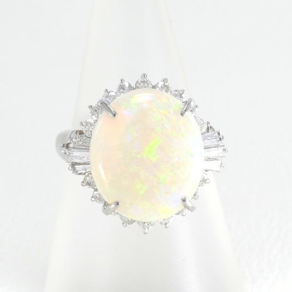 19600円 Pt プラチナ 天然オパール リング 指輪 10号 リング www