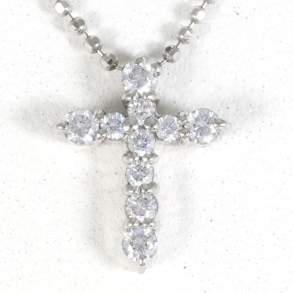 新品 K18ホワイト トップK14 ネックレス 2.5g 40cm