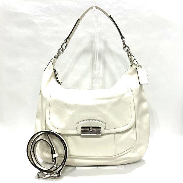 COACH コーチ F22309 レザー ホワイト 2WAY ショルダー バッグ 