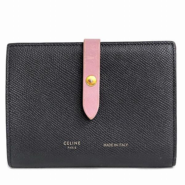 セリーヌ CELINE バイカラー ミディアム ストラップ ウォレット セリーヌ CELINE バイカラー ミディアム ストラップ ウォレット
