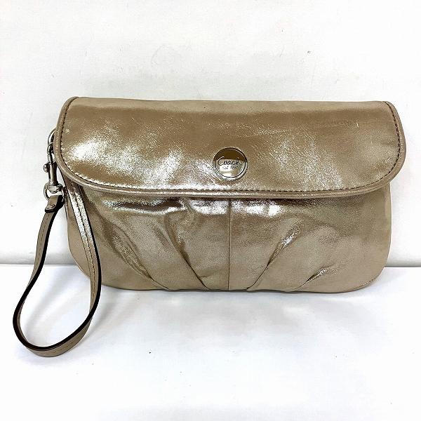 COACH コーチ シャンパンゴールド バッグ クラッチバッグ