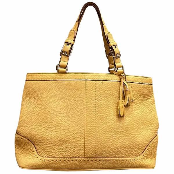 COACH コーチ 5056 パンチング レザー フリンジ バッグ ハンドバッグ 
