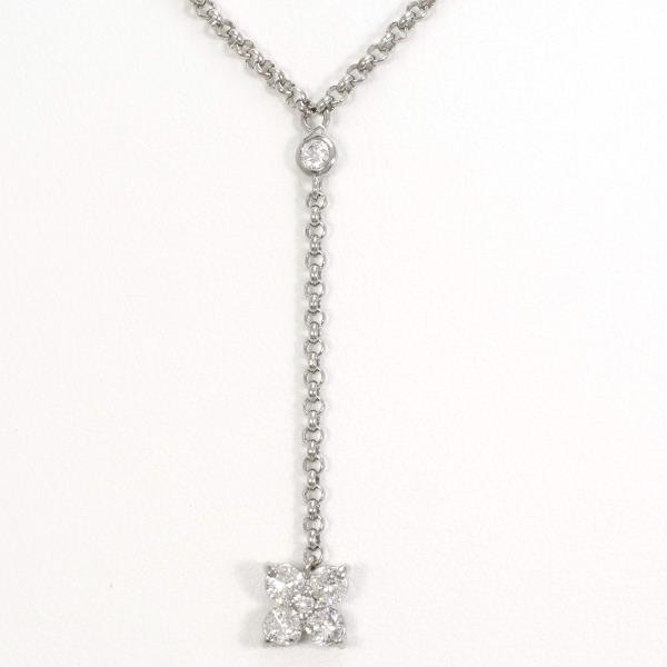 ネックレス K18 18金 WG ホワイトゴールド ダイヤ 0.35 総重量約4.4g  