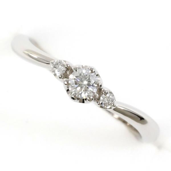 4℃ リング PT950 指輪 9号 ダイヤ 0.115 総重量約3.3g : ワンダー  