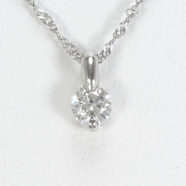 ネックレス PT900 プラチナ PT850 ダイヤ 0.14 総重量約1.0g 約40cm 