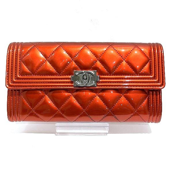 CHANEL シャネル マトラッセ ボーイ 2つ折り財布 長財布 レディース 