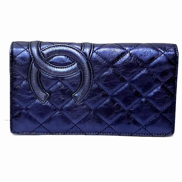 CHANEL シャネル カンボンライン A26717 長財布 2つ折り財布  