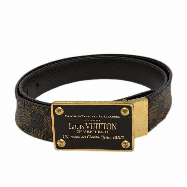 ルイヴィトン Louis Vuitton ダミエ サンチュール アヴァントゥール M9677 リバーシブル ブランド小物 ベルト メンズ【中古】 LOUIS VUITTON（ルイ・ヴィトン） ダミエ サンチュール アヴァン