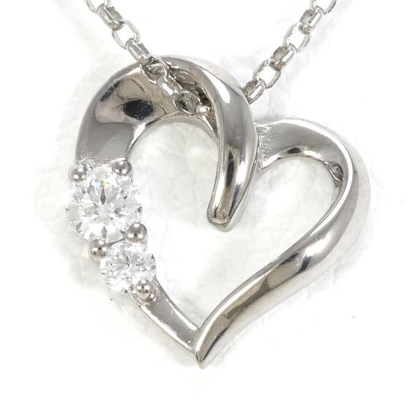 ネックレス K18 18金 WG ホワイトゴールド ダイヤ 0.07 総重量約1.5g  