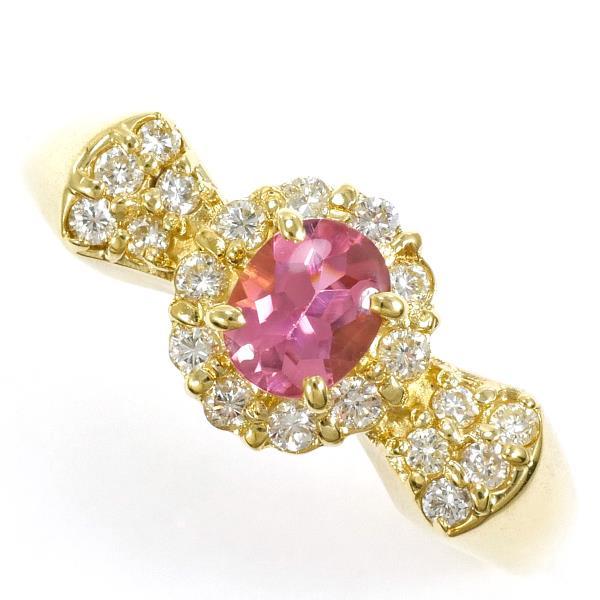 k18 リング ピンクトルマリン リング 11号