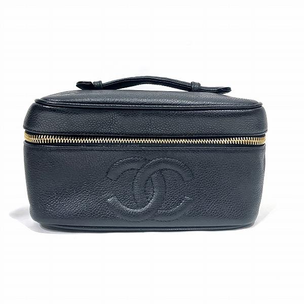 シャネル CHANEL バニティ キャビアスキン バッグ コスメポーチ 