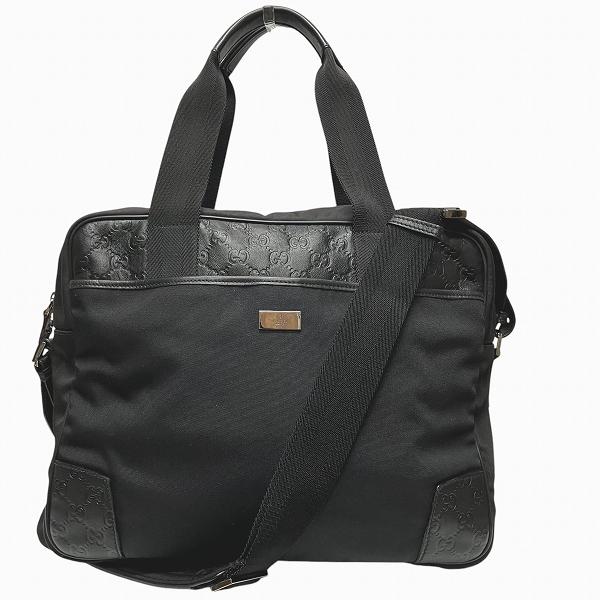 グッチ ビジネスバッグ GG柄 2way ショルダー 大容量 多機能 A4可 黒 GUCCI グッチ グッチシマ 170061 2way バッグ ビジネスバッグ
