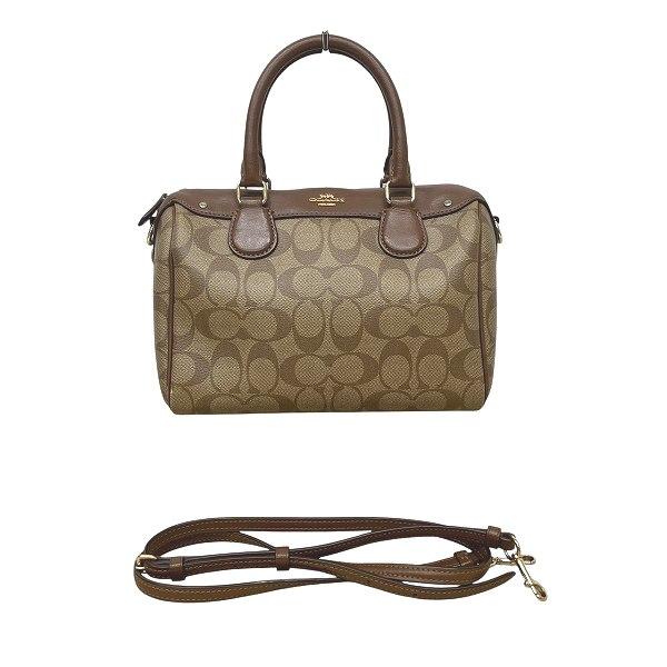 極美品　COACH F58312 2WAY ミニボストン ショルダーバッグ COACH（コーチ） シグネチャー F58312 ミニボストン バッグ ショルダー