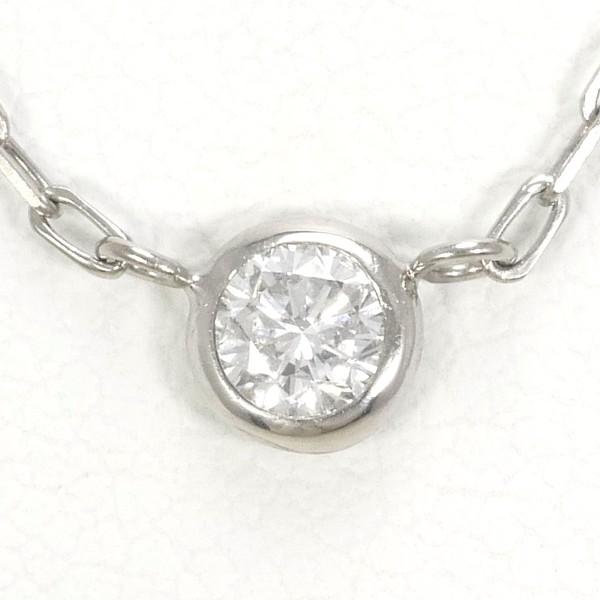 ネックレス K18 18金 WG ホワイトゴールド ダイヤ 約0.1ct 総重量約1.4