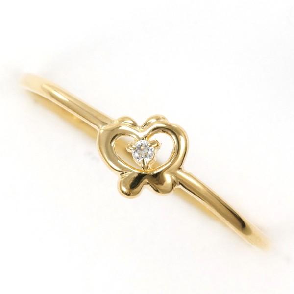 リング K18 18金 YG イエローゴールド 指輪 12.5号 ジルコニア 総重量  